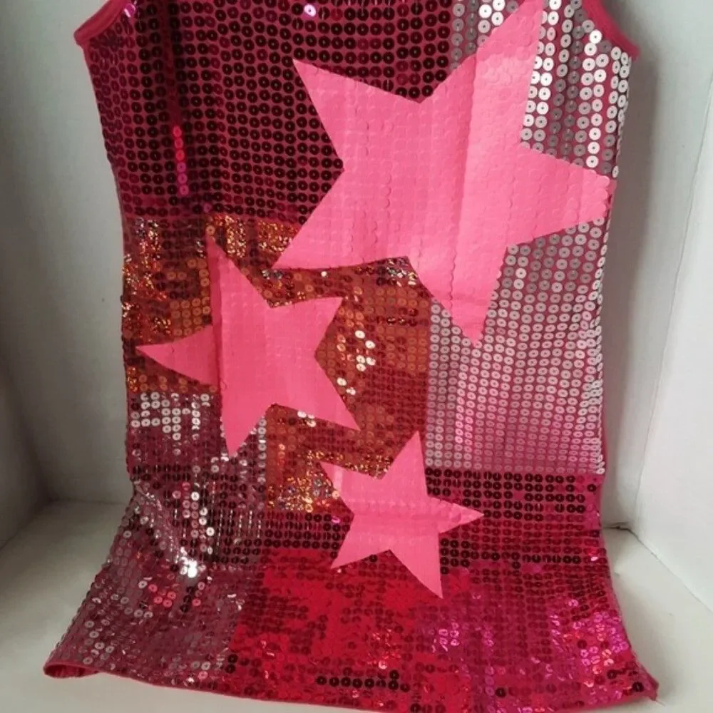 Justice Glitter Big Girl Sundress Sleeveless Birthday Dress size 10